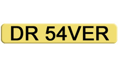 Doctor private car number plate DR5 4VER