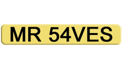 Goalkeeper Footballer Banker or Accountants Private Number Plate MR 54VES