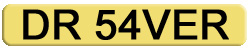 Private Number Plates DR54 VER - DR SAVER