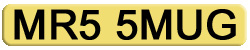 Private Number Plates MR55MUG - MRS SMUG